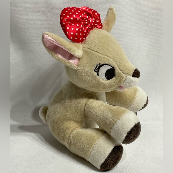 Rudolph the Red Nosed Reindeer Clarice plush baby rattler stuffed animal Christm - Picture 3 of 6